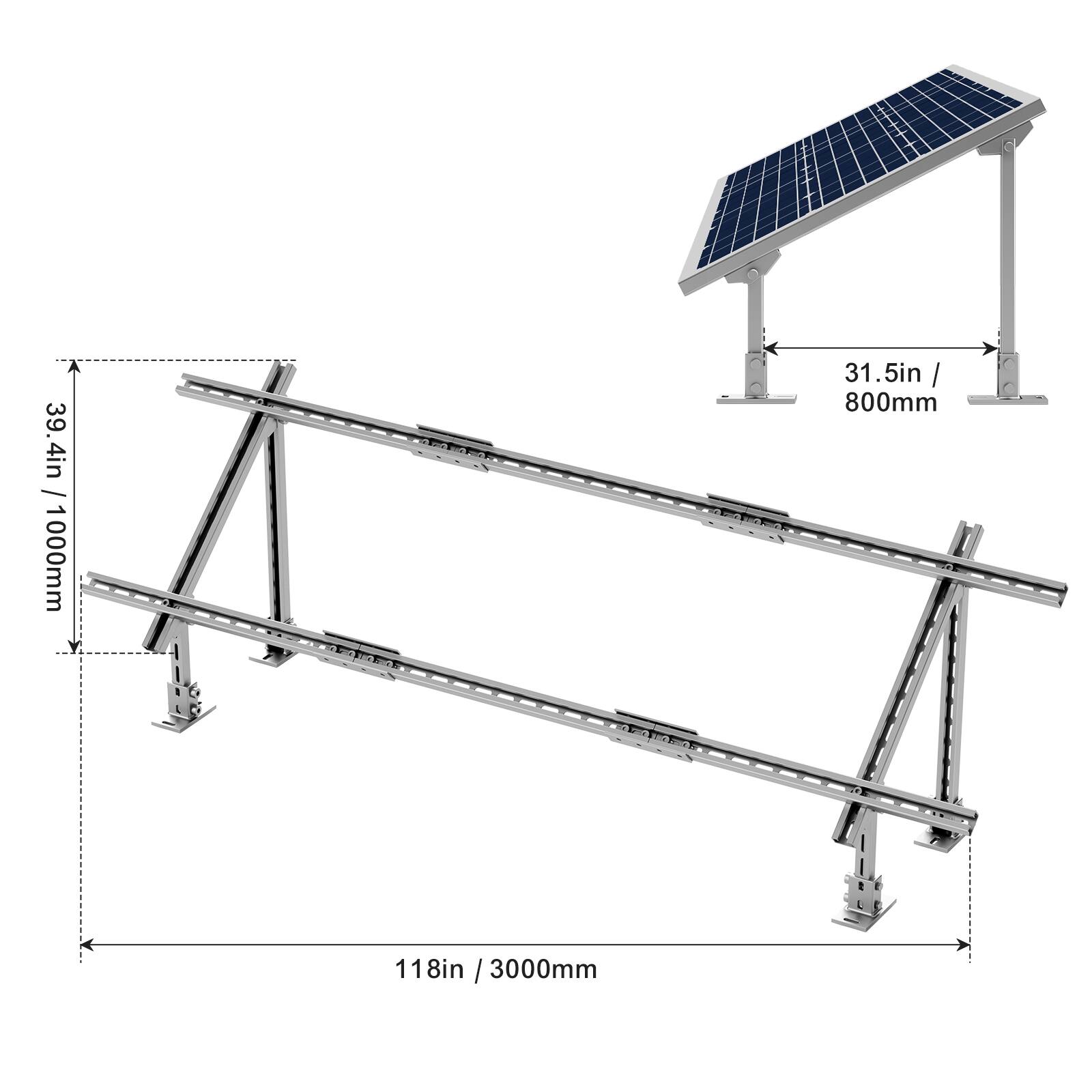 39.4in / 1000mm  
31.5in / 800mm  
118in / 3000mm