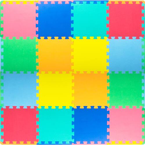 Alt View 3. ProSource - ProsourceFit Kids Solid Floor Play Mat 3/8-in, 16 sf - Assorted.