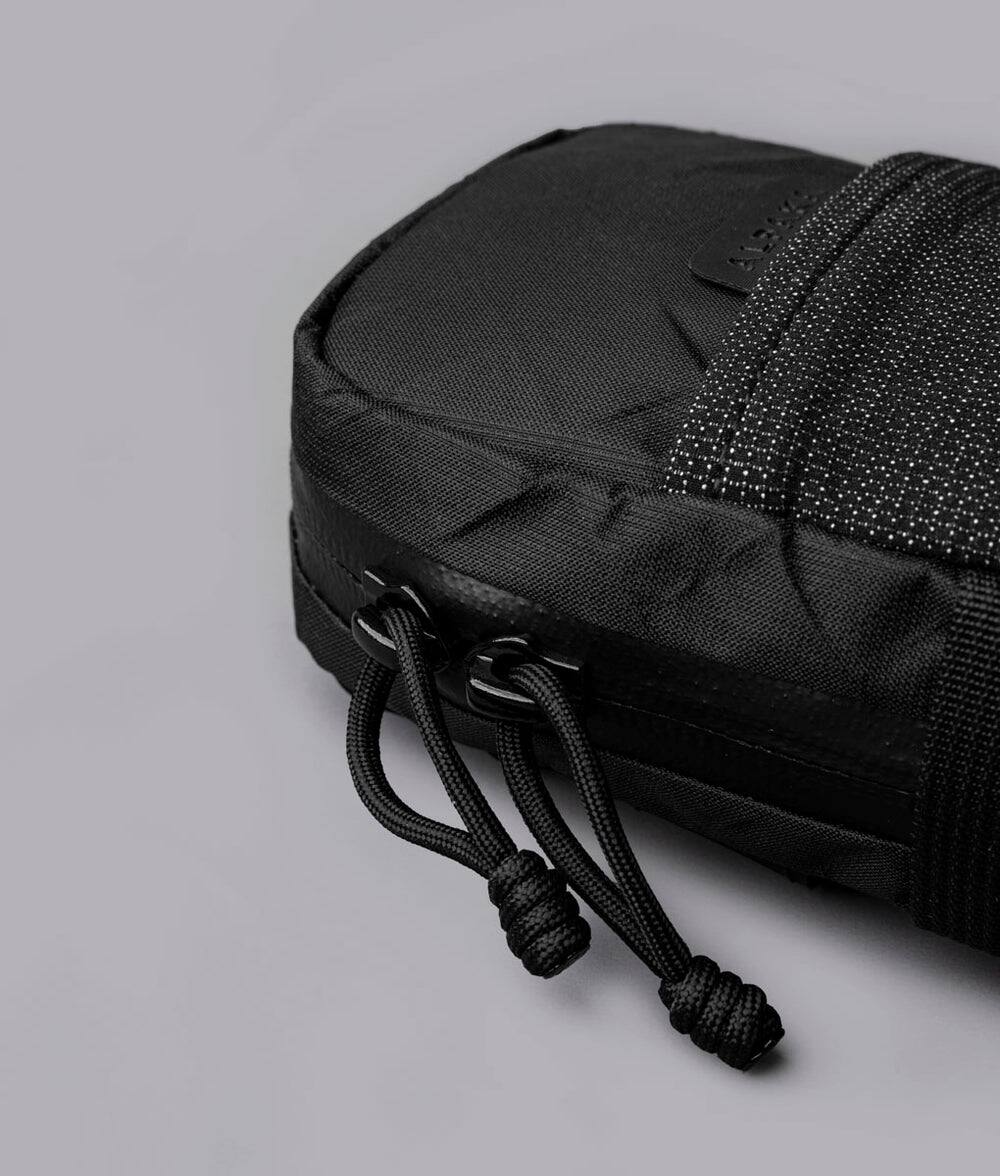Alt View 6. ALPAKA - Crossbody Phone Bag & EDC Organizer - Modular Shoulder Pocket Max for Travel, Weather-Resistant - Black Ultradyne 100D.