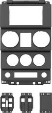 Front. Metra - Metra Full Dash Replacement Radio Installation Kit for 2007–2010 Jeep Wrangler JK Vehicles - Black.