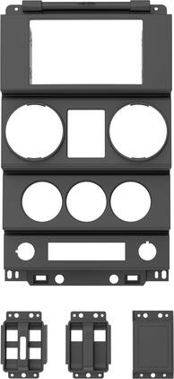 Metra - Full Dash Replacement Radio Installation Kit for 2007–2010 Jeep Wrangler JK Vehicles - Black
