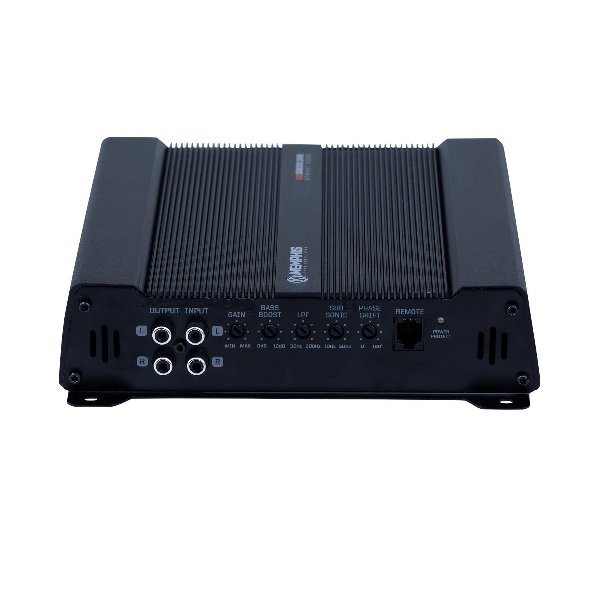 Sure, here is the corrected and grouped text from the image:

- **MEMPHIS**
- **OUTPUT INPUT**
- **GAIN**
- **BASS BOOST**
- **LPF**
- **SUB**
- **PHASE**
- **SONIC SHIFT**
- **REMOTE**
- **POWER**
- **MIN MAX**
- **CAN Loen Czn 20uma kinte SAMU a LEWT F H**
- **200Hz 100Hz 50Hz 0 180°**
- **MIN MAX 0dB 10dB 20dB 32Hz**