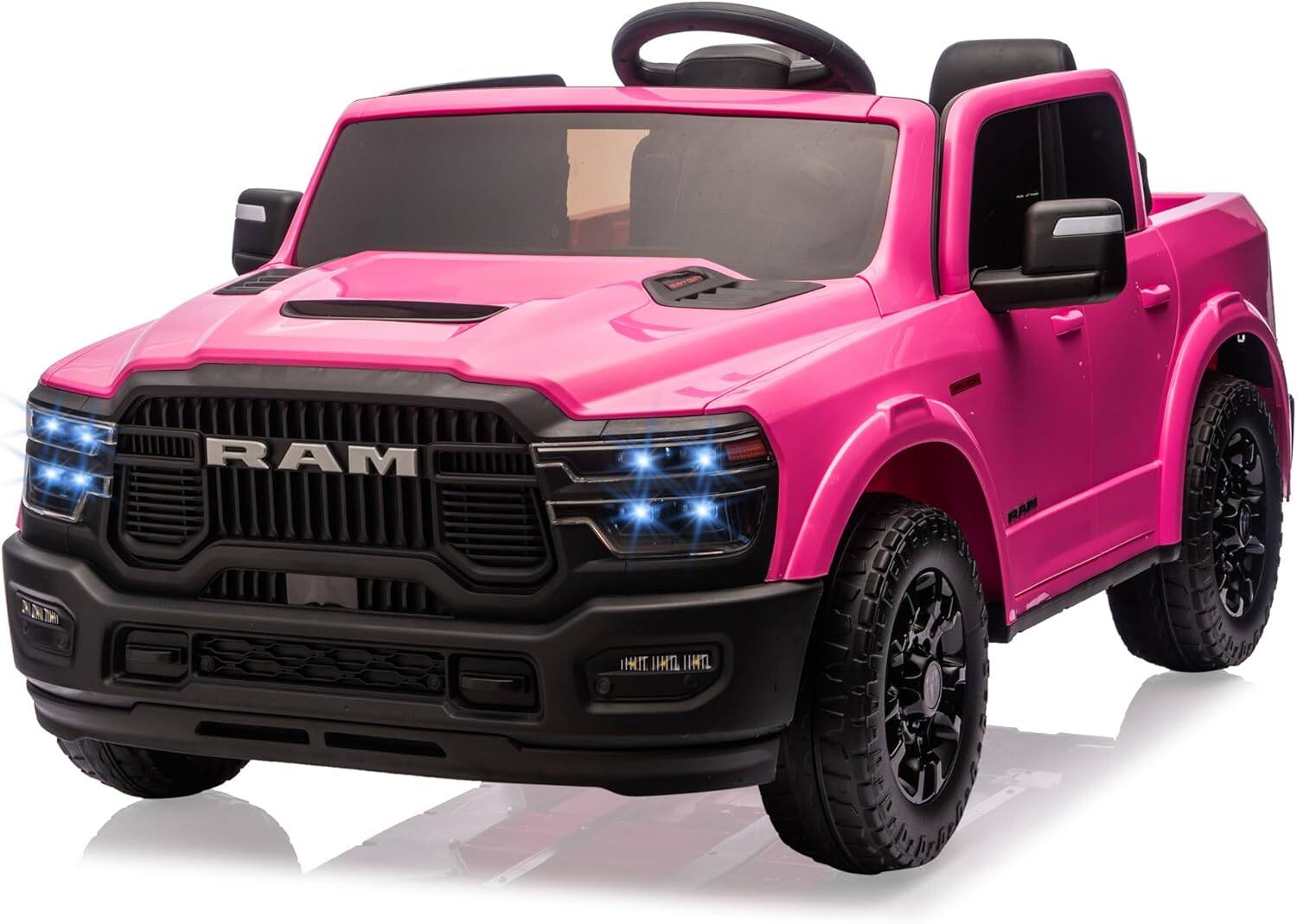 Homhougo - 24V Ride on Toys Licensed RAM 2500, 2 Seater Kids Ride on Truck Car w/Remote Control, Toddler Electric Car price history on PriceWatchPro