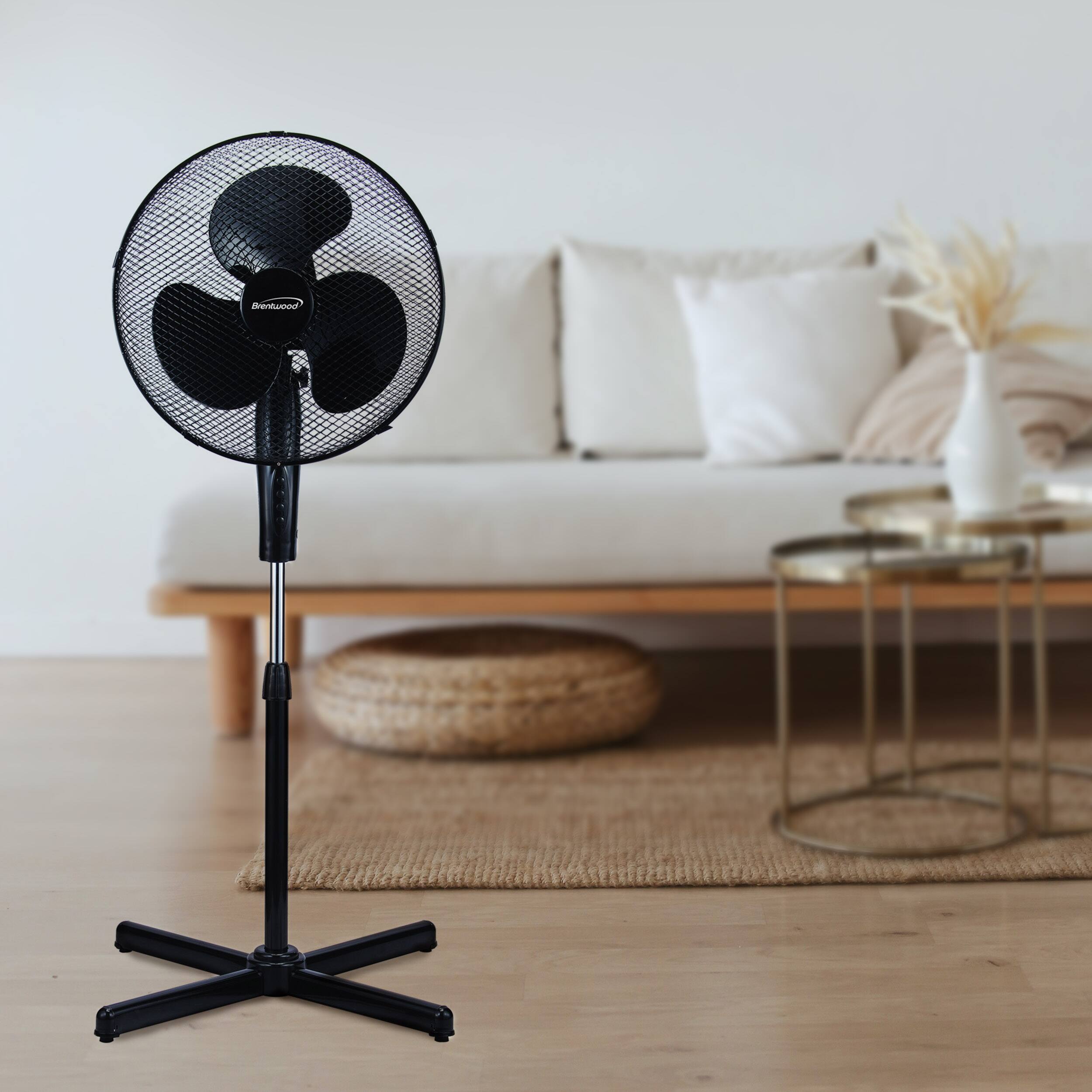 Alt View 3. Kool Zone - 3-Speed 16 inch Oscillating Stand Fan.