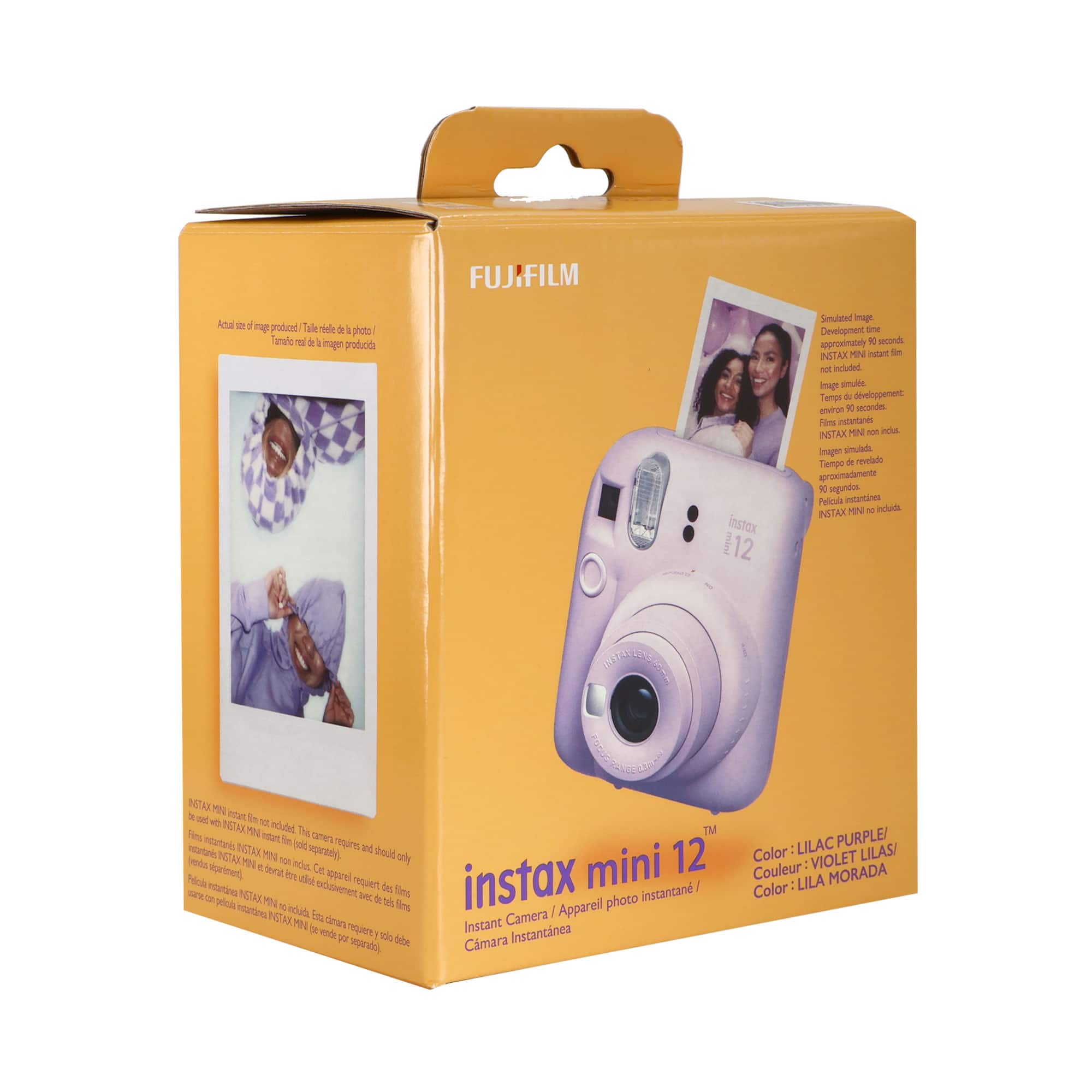 Fujifilm INSTAX MINI 12 Instant Film Camera (Lilac with 4x Film