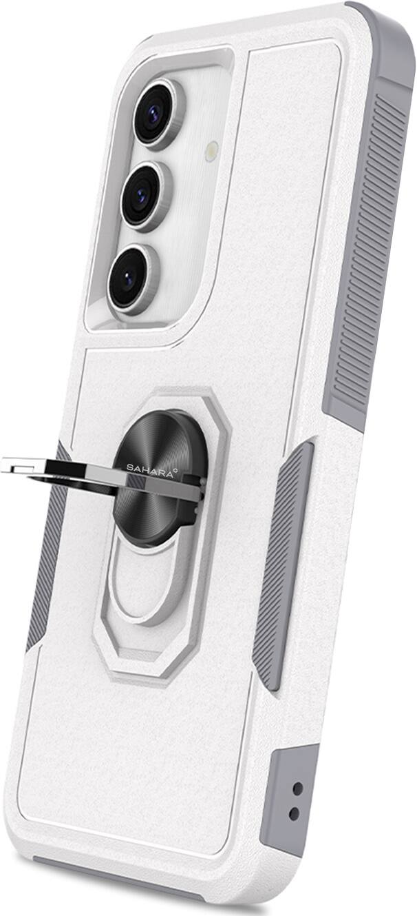 Left. SaharaCase - Raider Series Heavy Duty Case for Samsung Galaxy S25+ - Fossil White.