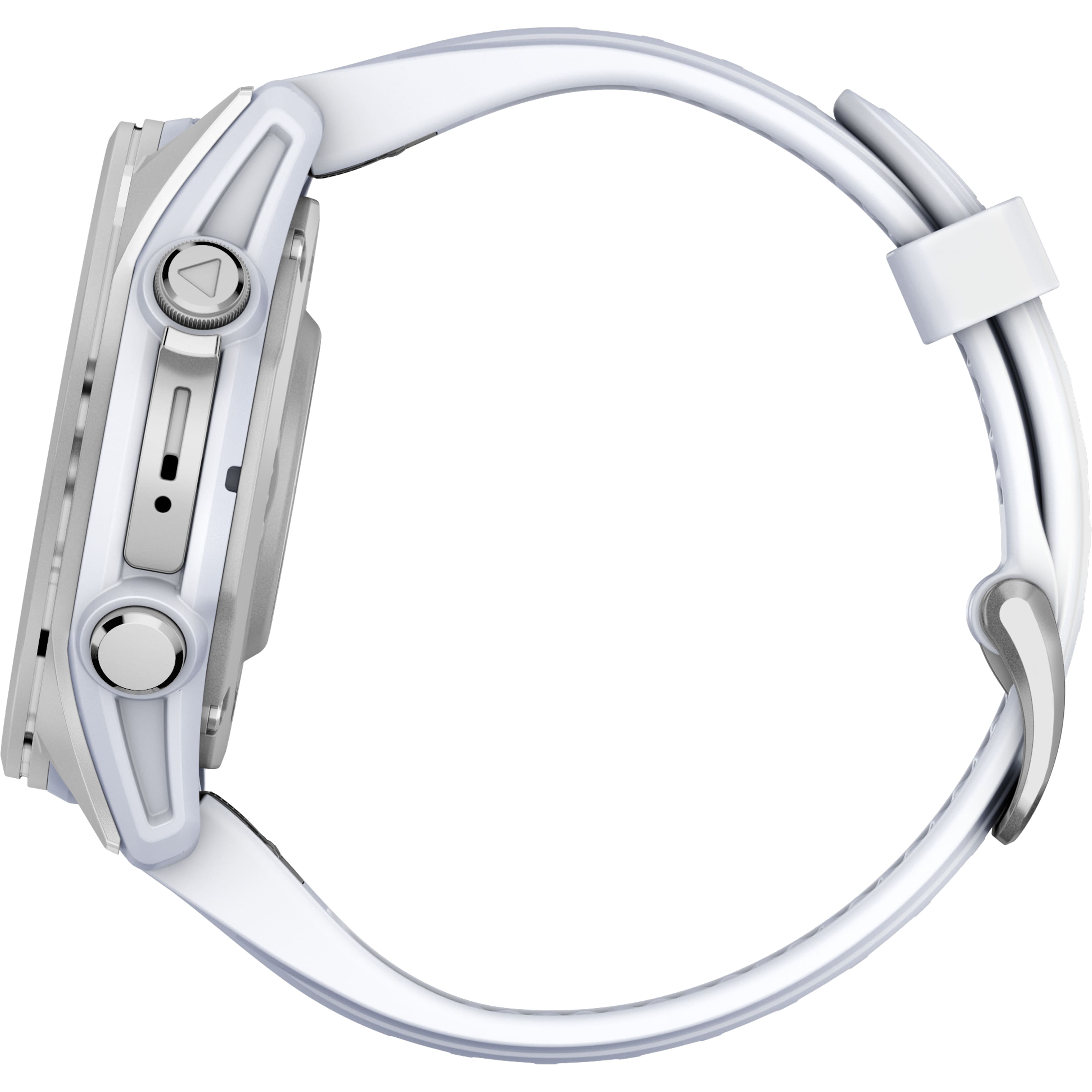 Alt View 7. Garmin - fēnix 8 AMOLED GPS Smartwatch 43mm Fiber-reinforced polymer - Silver.