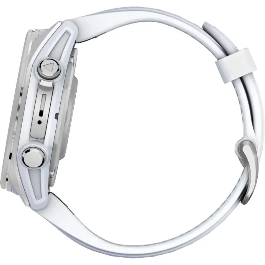 Alt View 7. Garmin - fēnix 8 AMOLED  GPS Smartwatch 43mm Fiber-reinforced polymer - Silver.