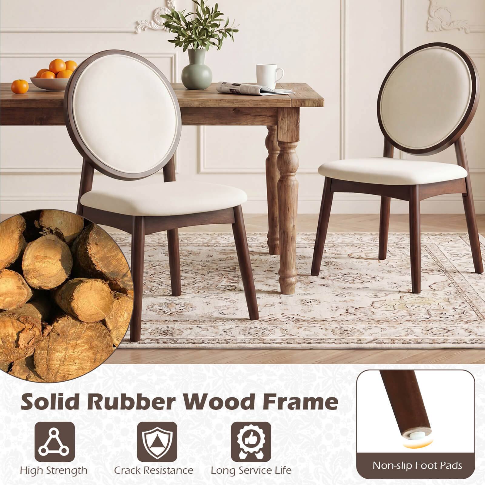 Solid Rubber Wood Frame  
High Strength  
Crack Resistance  
Long Service Life  
Non-slip Foot Pads