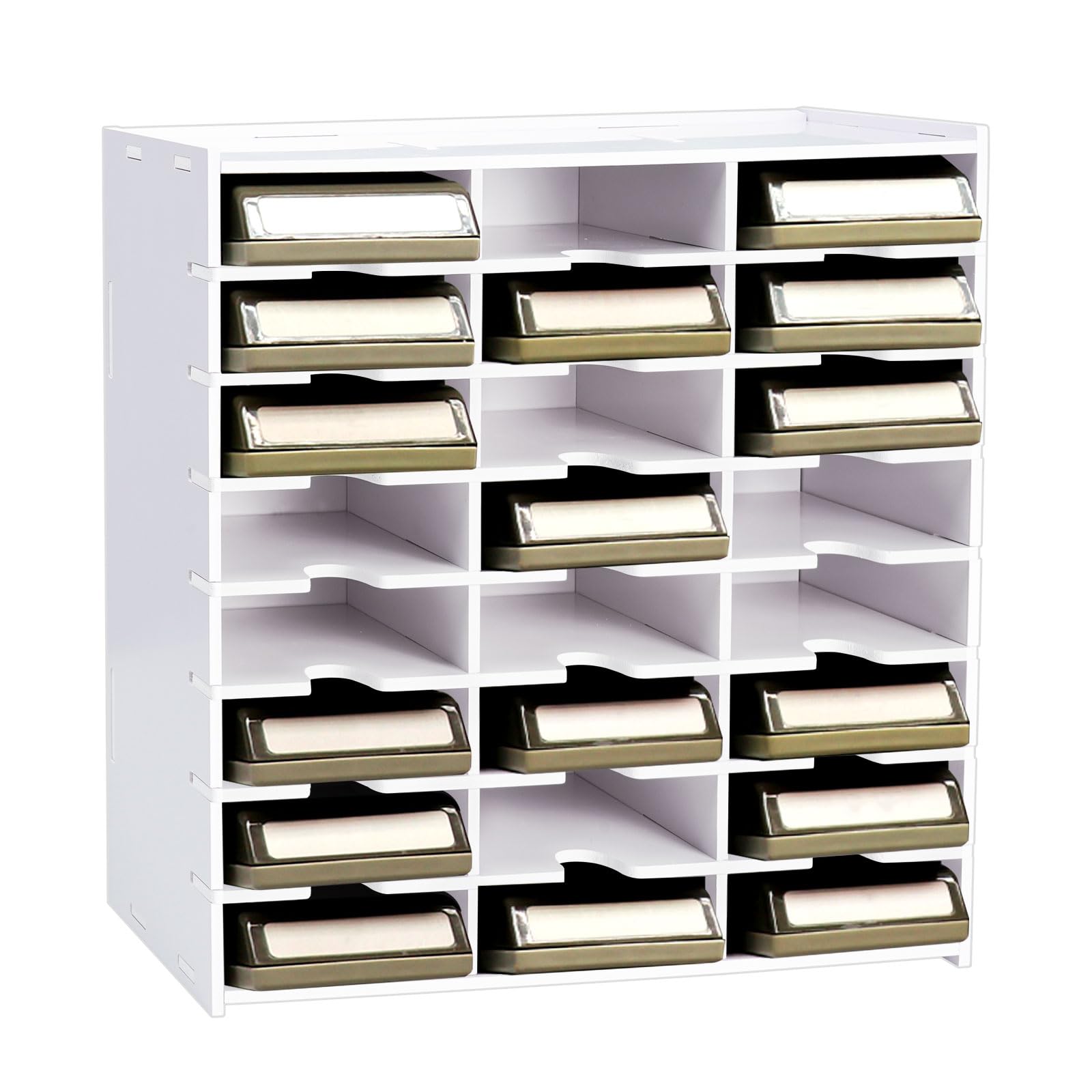 Dapper Styles 24 Slots Craft Punch Organizer Rack Wall mounted Paper ...