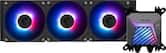 MSI - MAG Core Liquid A15 360 ARGB Liquid CPU Cooler, 360mm Radiator, Tri 120mm PWN Fans, RGB lighting - Black