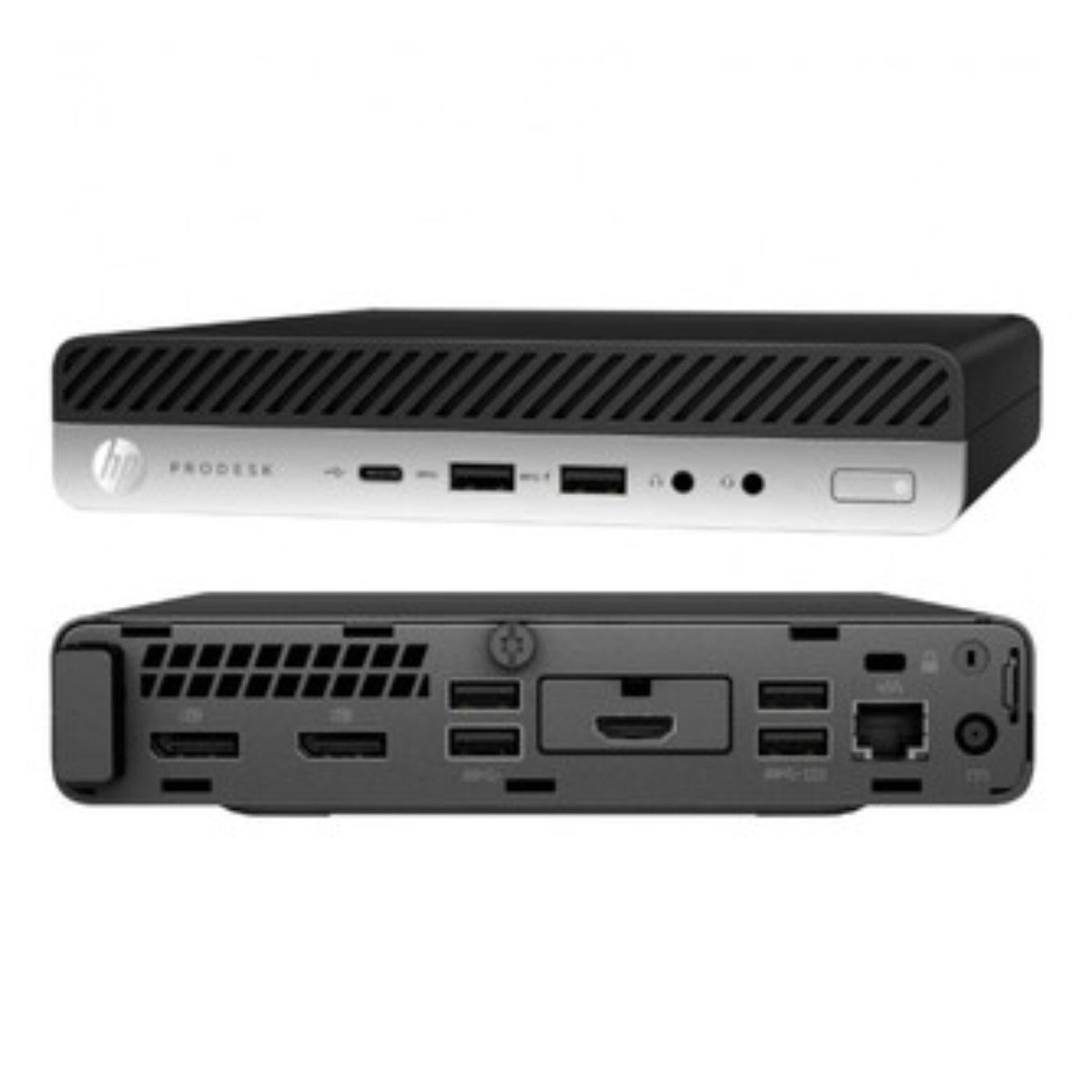 Alt View 3. HP - ProDesk 600 G4 Intel Core i7-8700T 2.40 GHz 8 GB DDR4 256 GB SSD Intel UHD Graphics 630 Windows 11 Pro Desktop Mini - Black.
