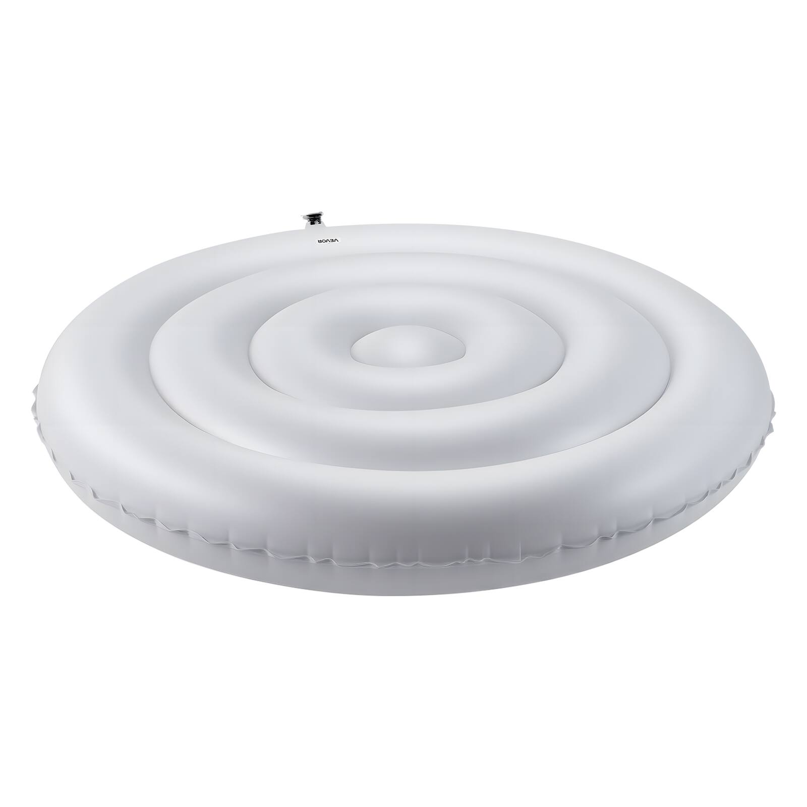 Alt View 5. VEVOR - Inflatable Hot Tub Cover, 4.5 Ft Round Hot Tub Cover Protector, Insulated Spa Covers for Inflatable Hottub, Weatherproof - White.