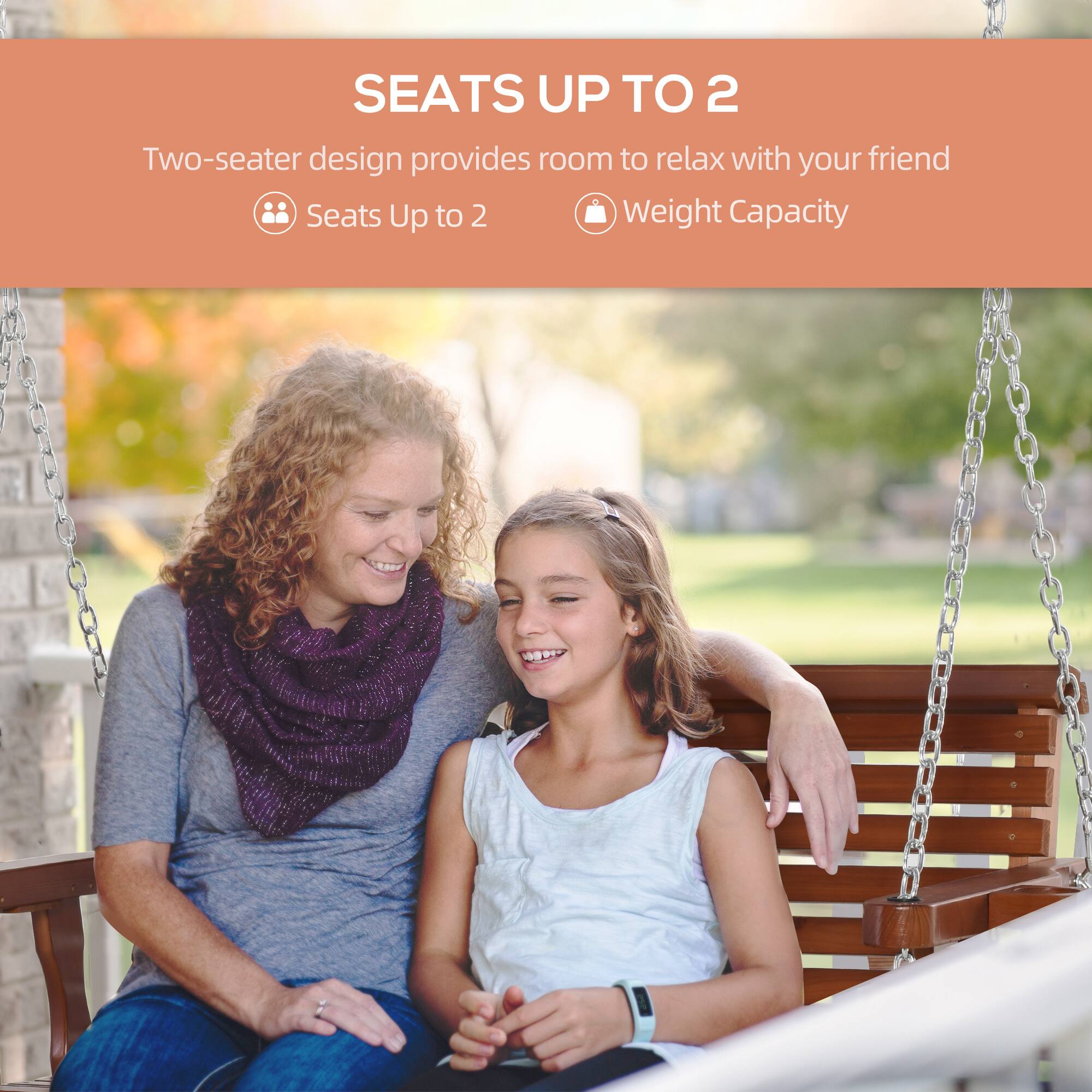 SEATS UP TO 2

Two-seater design provides room to relax with your friend

Seats Up to 2

Weight Capacity