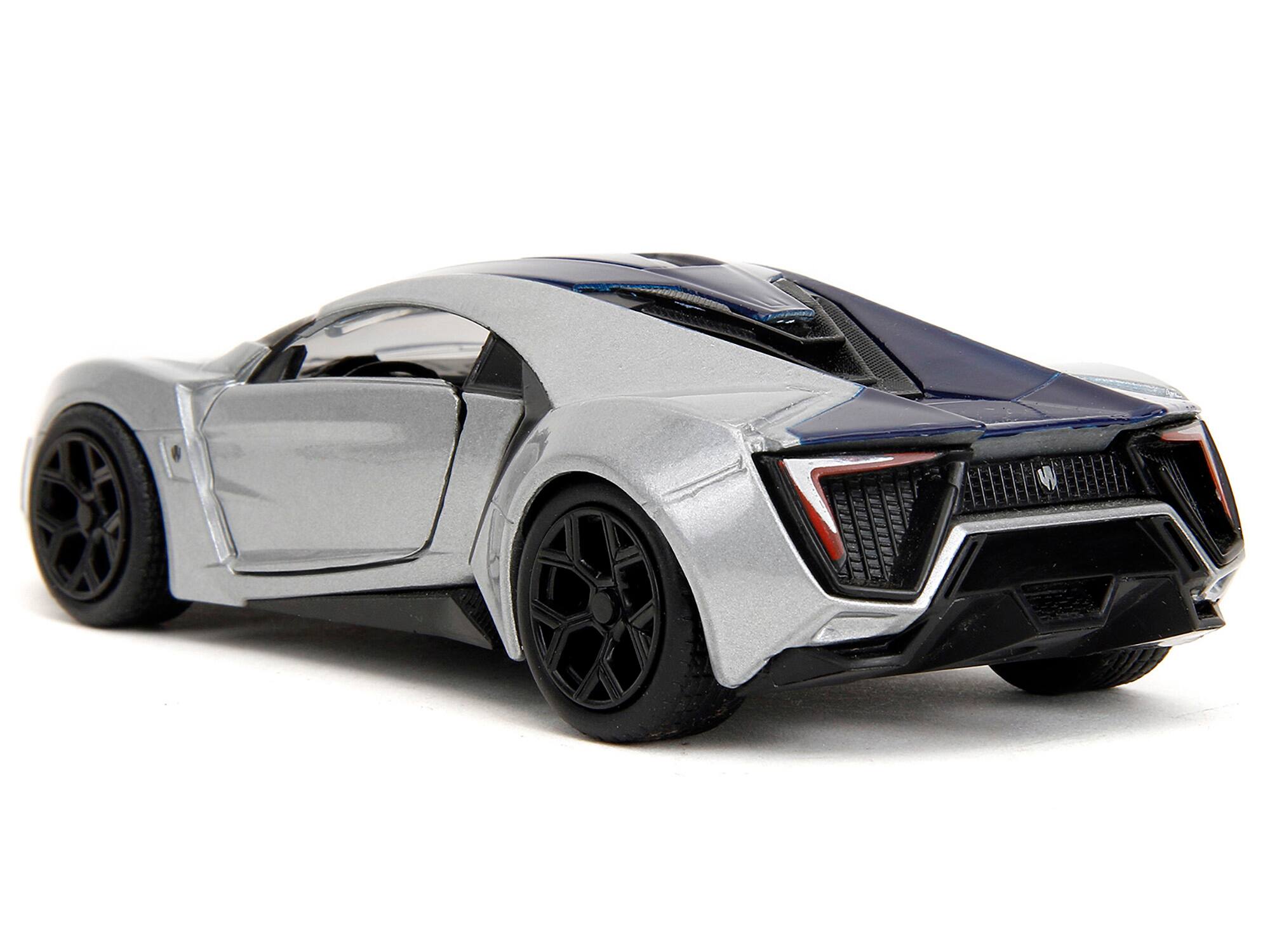 Alt View 1. Jada - Lykan Hypersport Silver Metallic and Purple "Pink Slips" Series 1/32 Diecast Model Car by Jada - Silver Metallic And Purple.