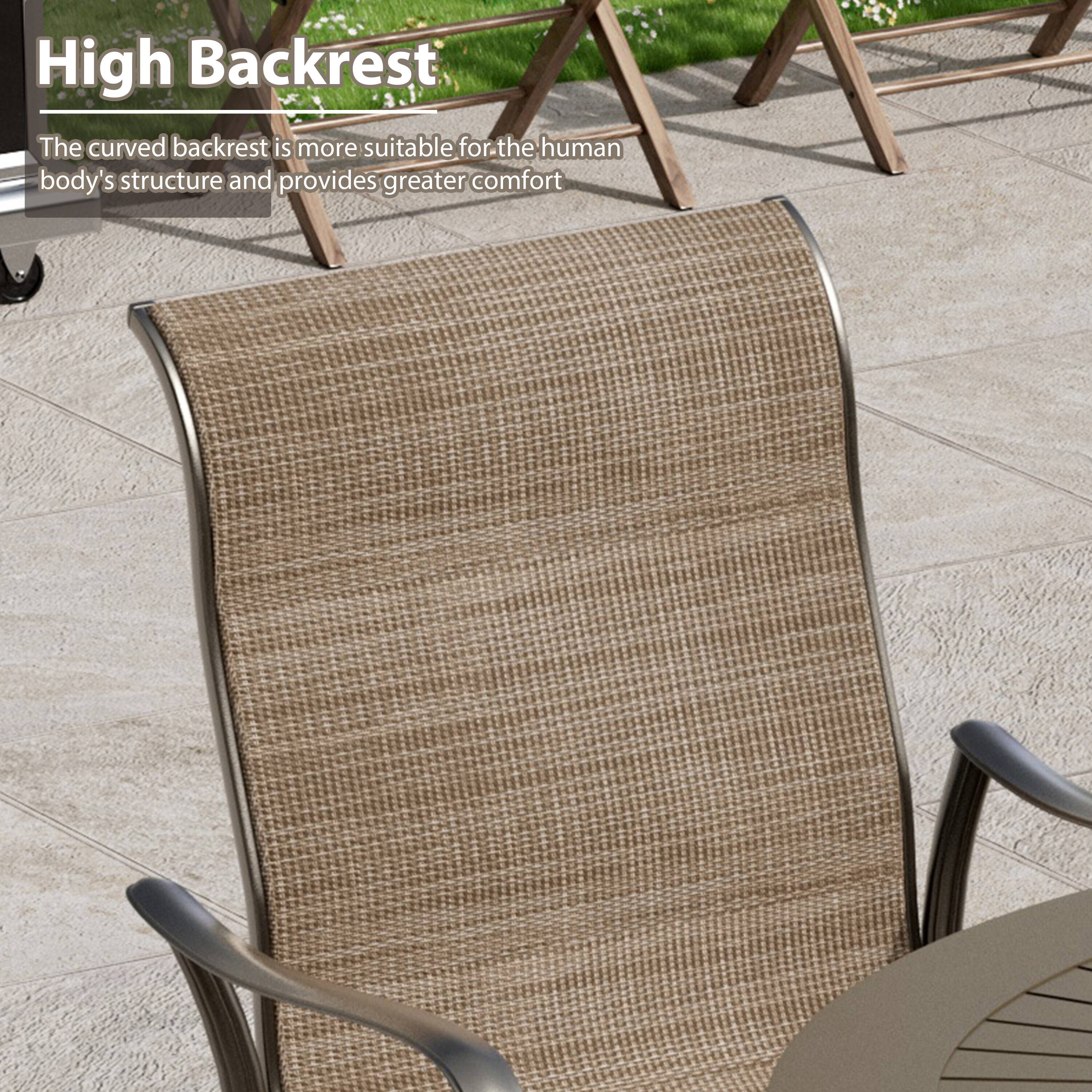 High Backrest

The curved backrest is more suitable for the human body's structure and provides greater comfort.