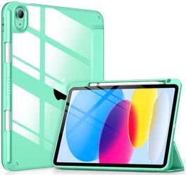 DTTO - Case for iPad (A16) 11-inch 2025 and iPad 10th Generation 10.9 Inch 2022, Clear Back and TPU Shockproof Frame Cover - Mint Green