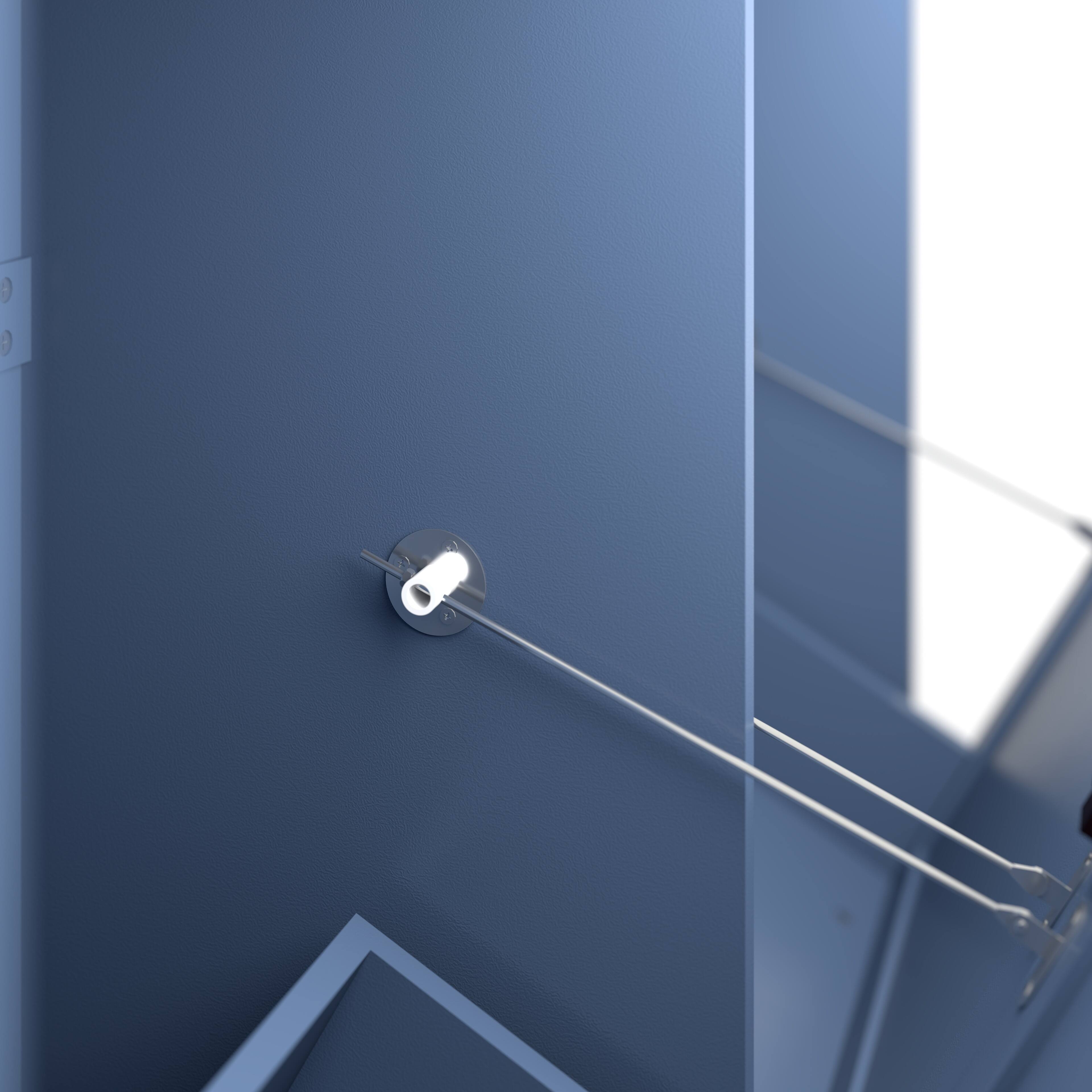 Alt View 8. GOODSILO - Double Tilt Out Trash Cabinet - Farmhouse Style Kitchen Recycling Cabinet with Drawer - Antique Navy Blue.