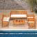 Back. Costway - 5 PCS Patio Furniture Set with Acacia Wood Frame & Removable Seat Cushions - Off White,Natural.