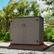Alt View 7. Yardgrace - Outdoor Storage Shed 358 Gal. 53.15 in. x 33.07 in. x 46.85 in. Resin Large Waterproof Deck Box Shed - Brown with 2 shelves.