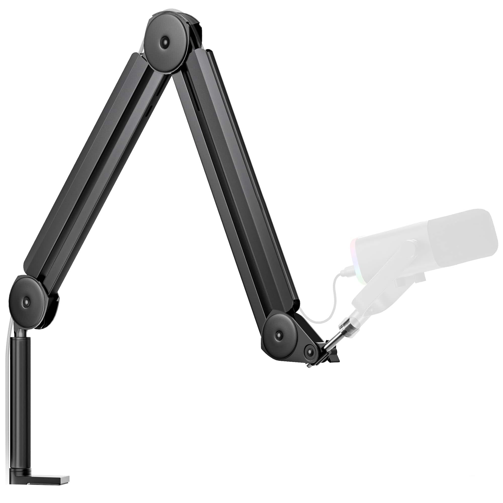 Fabibe - Mic Boom Arm Microphone Stand Cable Management For Blue Fif Cable Management Channels: The upgraded mic arms are optimi