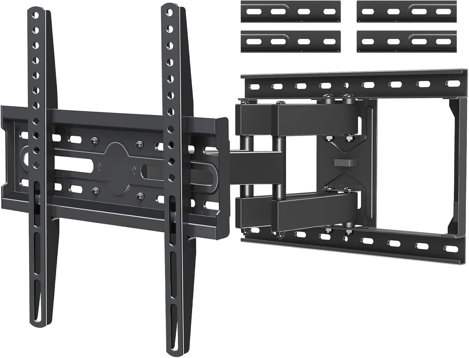 FINEAK - Full Motion TV Mount for Most 32-65 Inch TV, Max VESA 400x400mm - Black