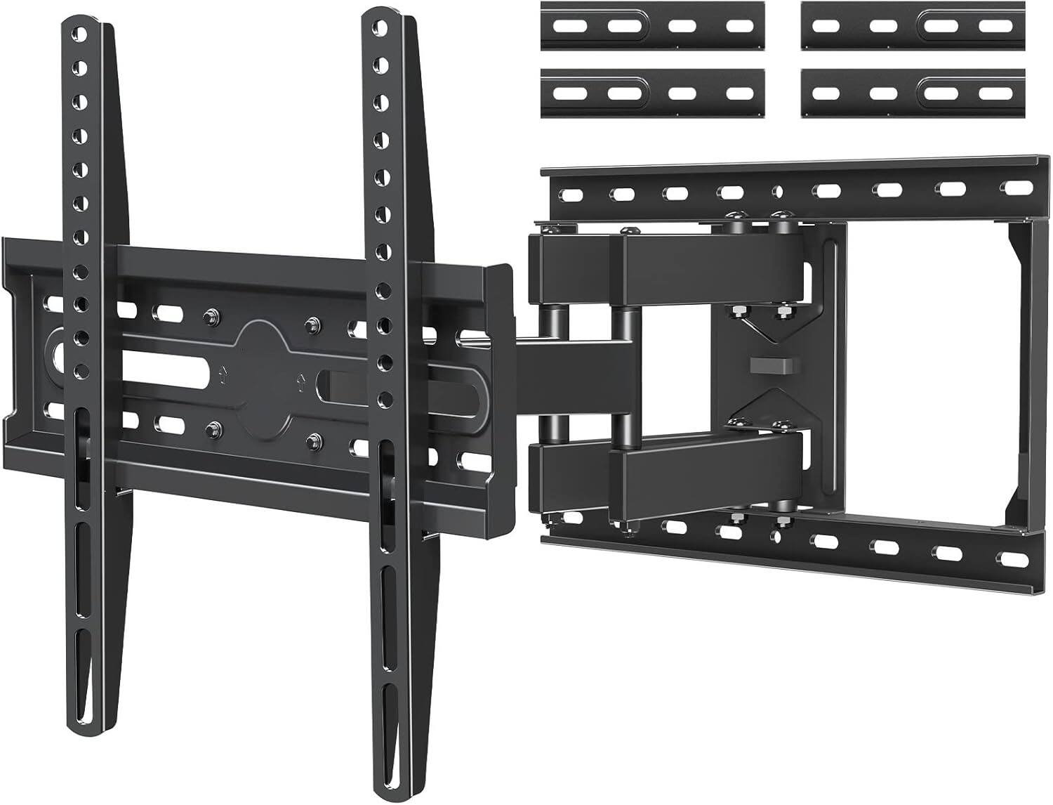 Front. FINEAK - Full Motion TV Mount for Most 32-65 Inch TV, Max VESA 400x400mm - Black.