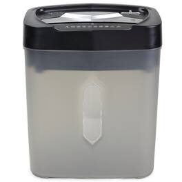 Aurora - AU1232XB Anti-Jam 12-Sheet Crosscut Paper/Credit Card Shredder w 5.2-Gallon basket (Black/Semi Translucent Gray) - Black/Gray