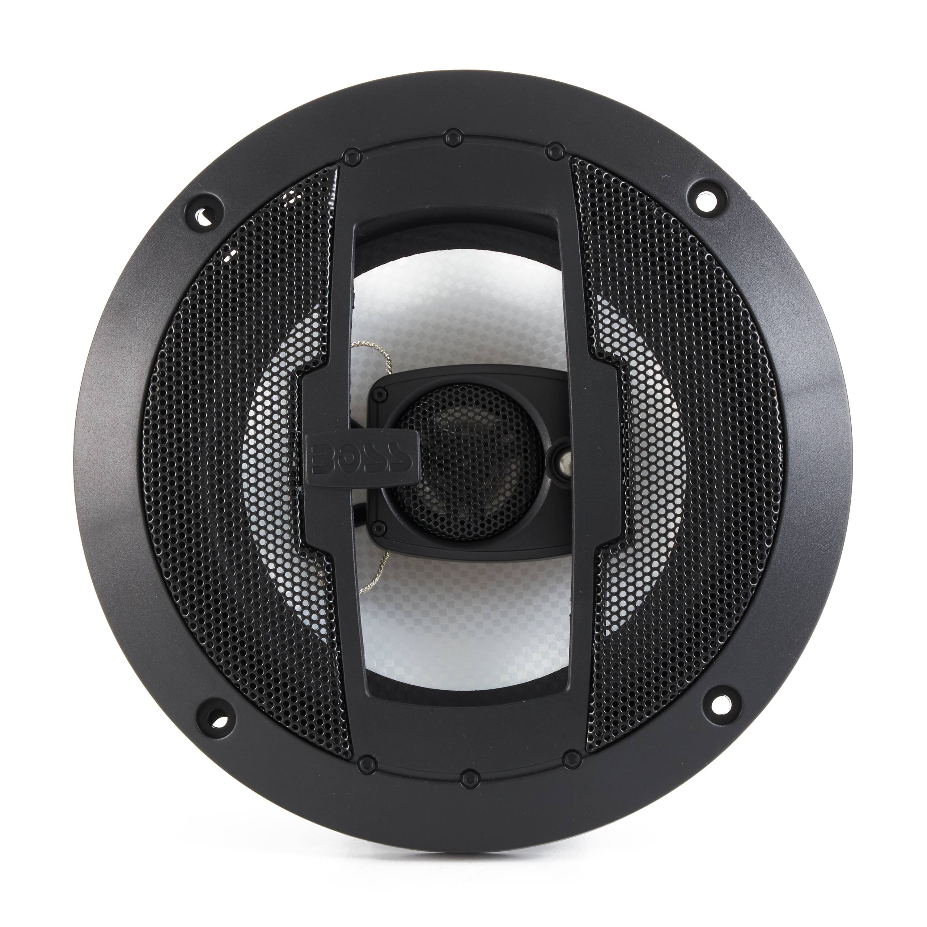 Alt View 3. BOSS Audio - Boss Audio R63 Riot 6.5" 300W 3 Way 4 Ohm Car Audio Coaxial Stereo Speaker, Pair - Black.