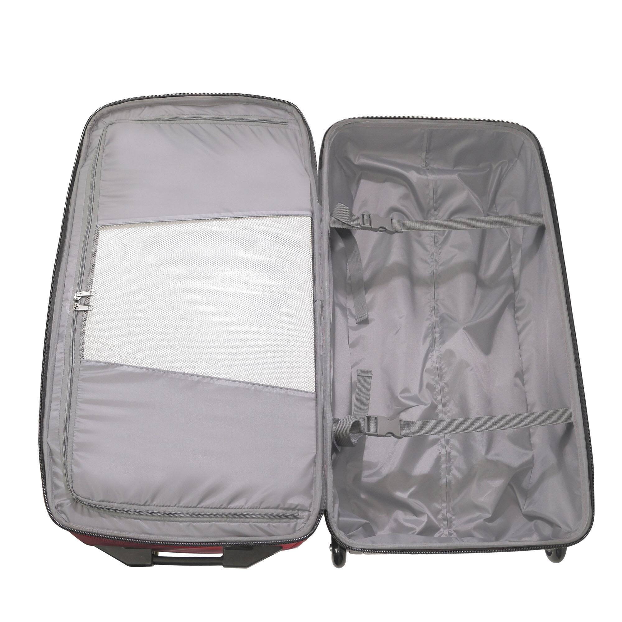 Alt View 2. Ful - Workhorse 30" Split Level Rolling Duffle Bag - DARK RED.