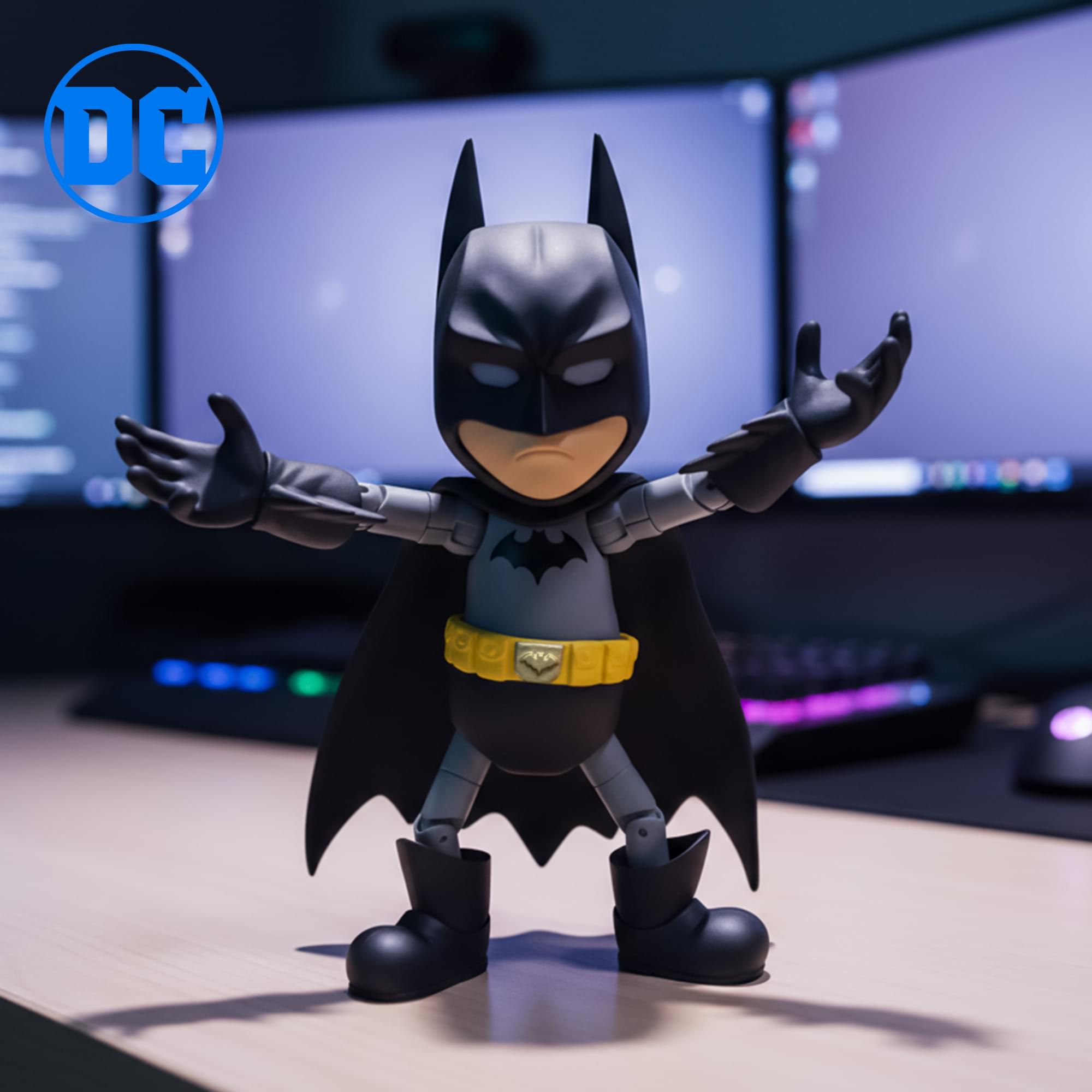 Alt View 3. DC Universe - DC Comics Hybrid Metal Figuration Action Figure | #004 Batman - Black.