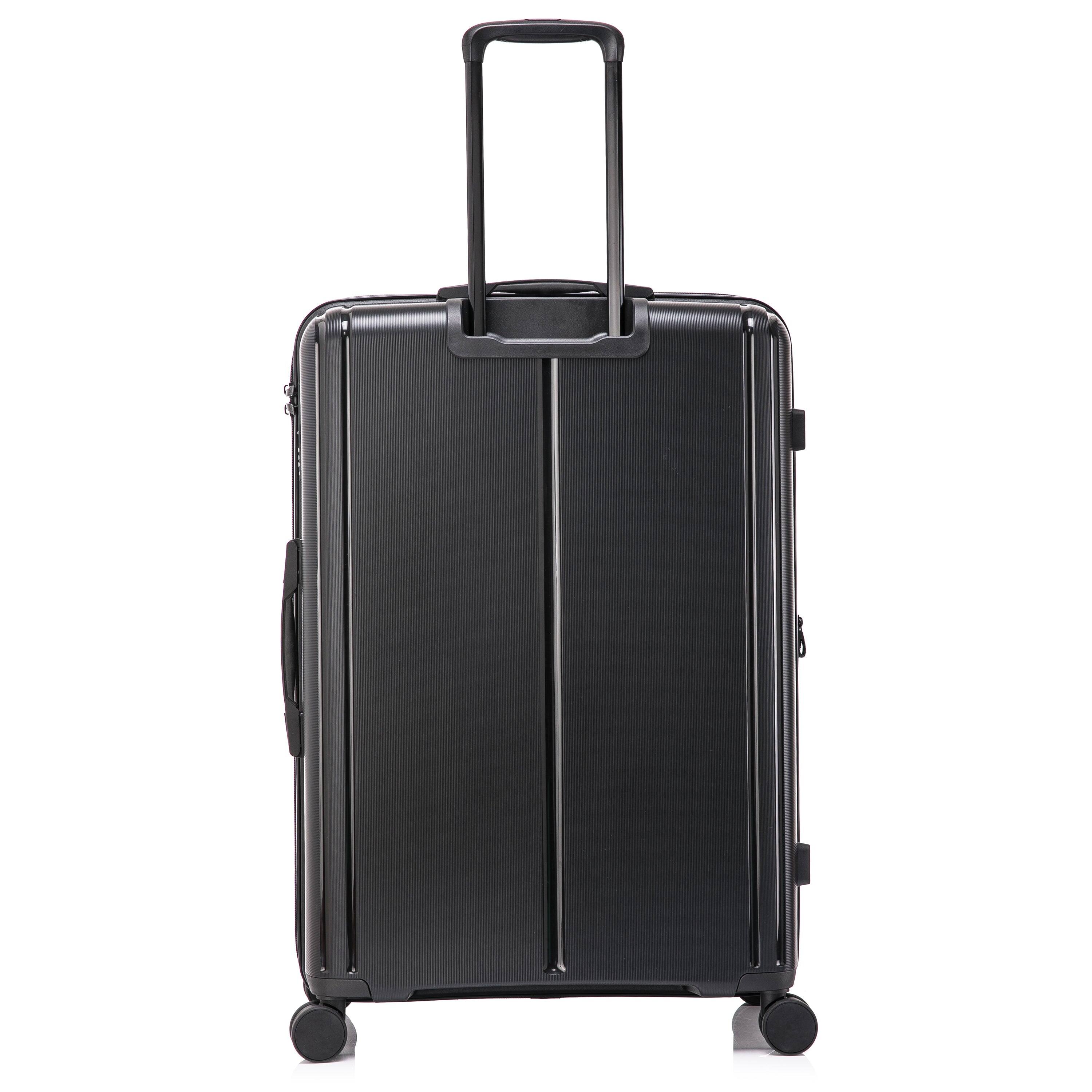 Alt View 1. DUKAP - Airley Lightweight Hardside Spinner Luggage 28" - BLACK.