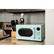 Alt View 1. Magic Chef - 0.7 Cu Ft 700W Retro Countertop Microwave - Mint Green.