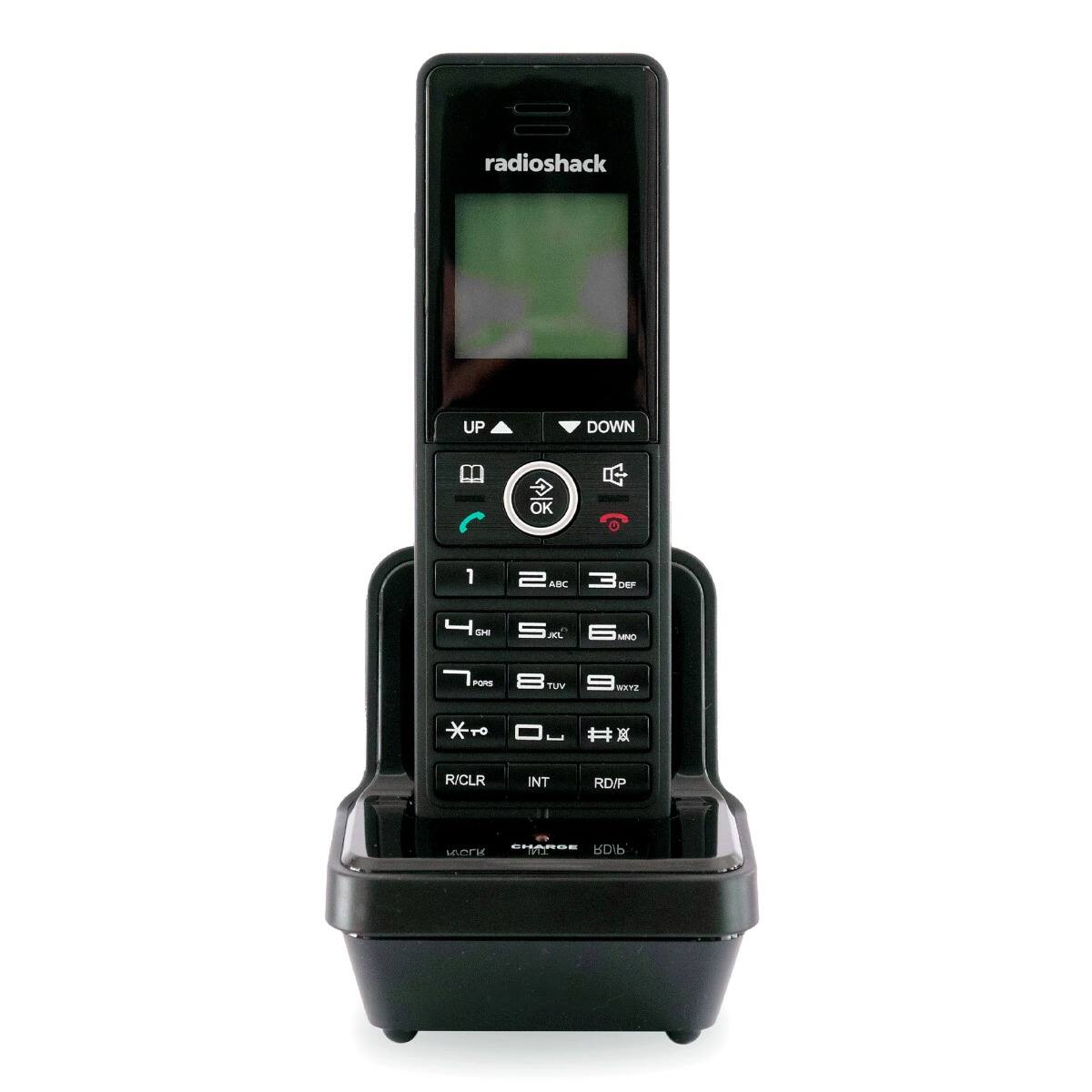 radioshack

UP ▲ DOWN ▼

1 2 3 ABC DEF

4 5 6 GHI JKL MNO

7 8 9 PQRS TUV WXYZ

* 0 # 

R/CLR INT RD/P

R/CLR INT RD/P

CHARDE RD/P