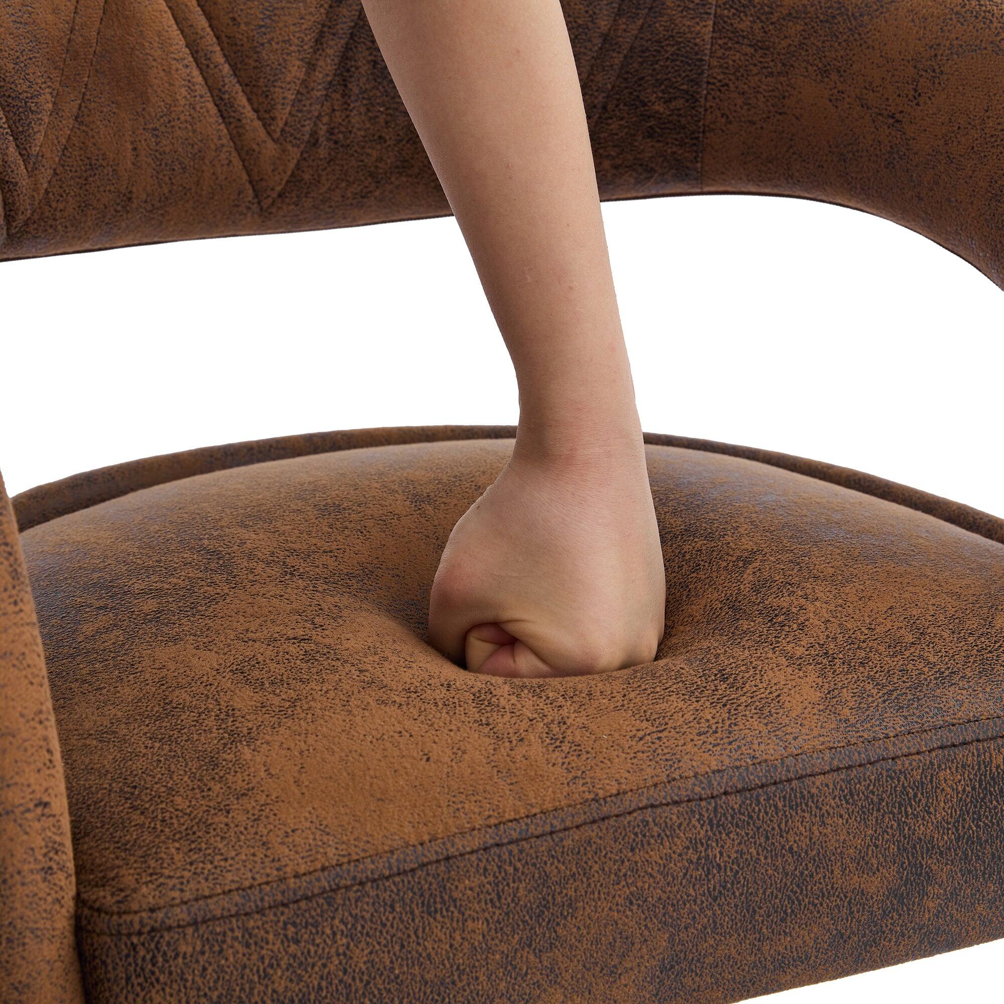 Angle. Vecelo - Set of 2 PU Leather  Bar Stools with Adjustable Height ,360° Rotation, 330lb Capacity for Kitchen Island & Cafe - Dark Brown.