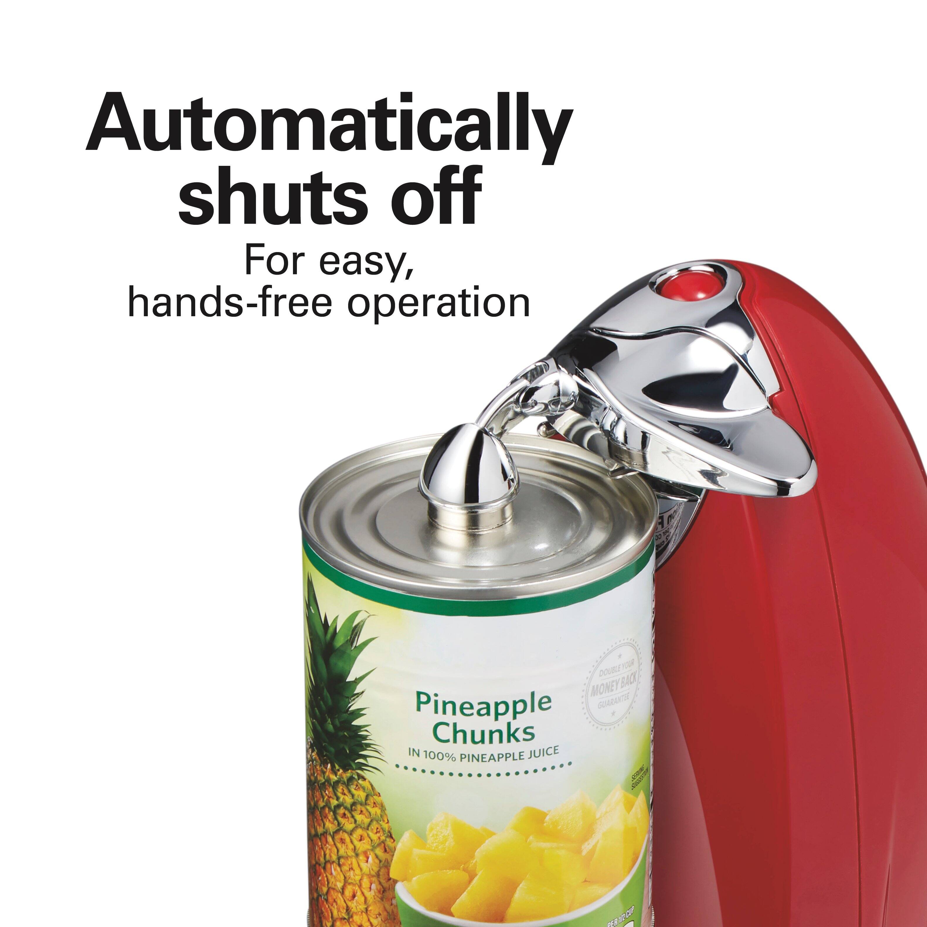 Automatically shuts off  
For easy, hands-free operation  

Pineapple Chunks  
IN 100% PINEAPPLE JUICE  

DOUR MONEY BACK GUARANTEE
