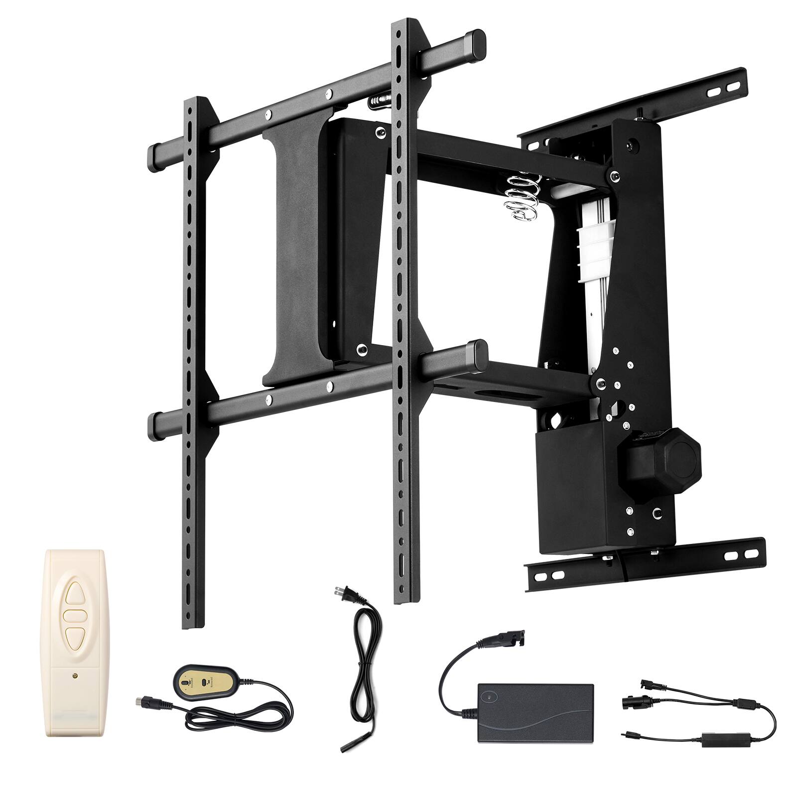 Alt View 5. VEVOR - Motorized TV Wall Mount, TV Mount for 32 to 65 Inch TV, Electric Adjustable Ceiling TV Mount,with Max VESA 24 x 24 in - Black.