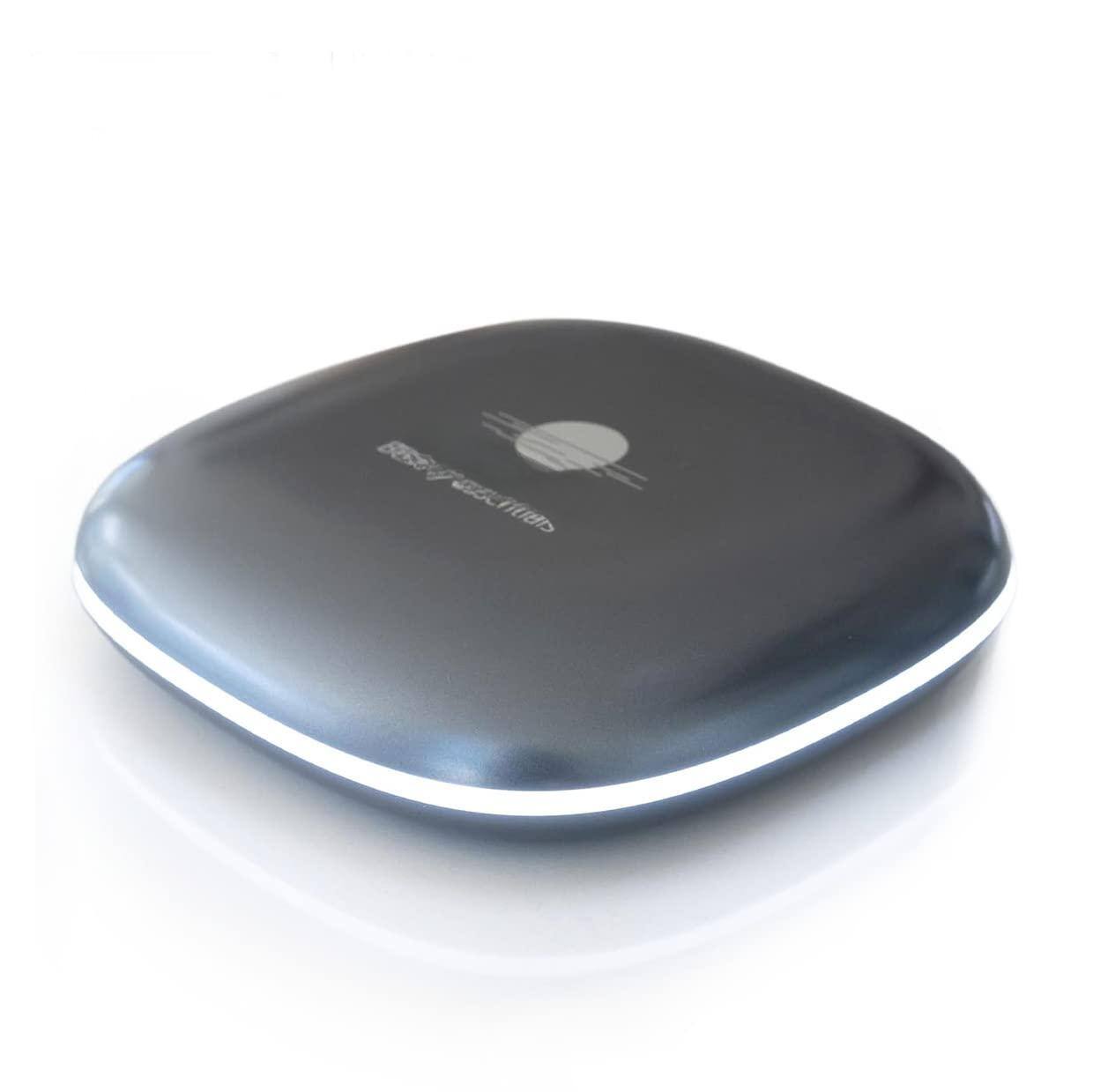 METALTON - Led Lighted Travel Makeup Mirror Rechargeable Magnification heavenly - Graphite Grey