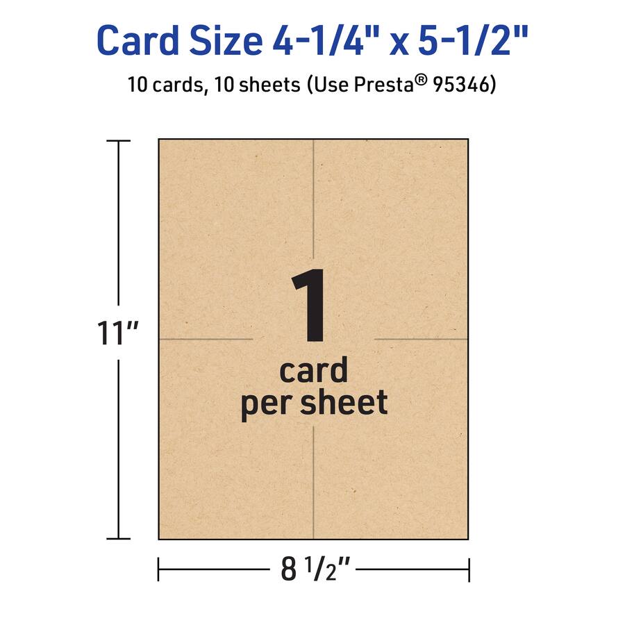 Card Greating Colours Avery Printable Greeting Cards, 4.25