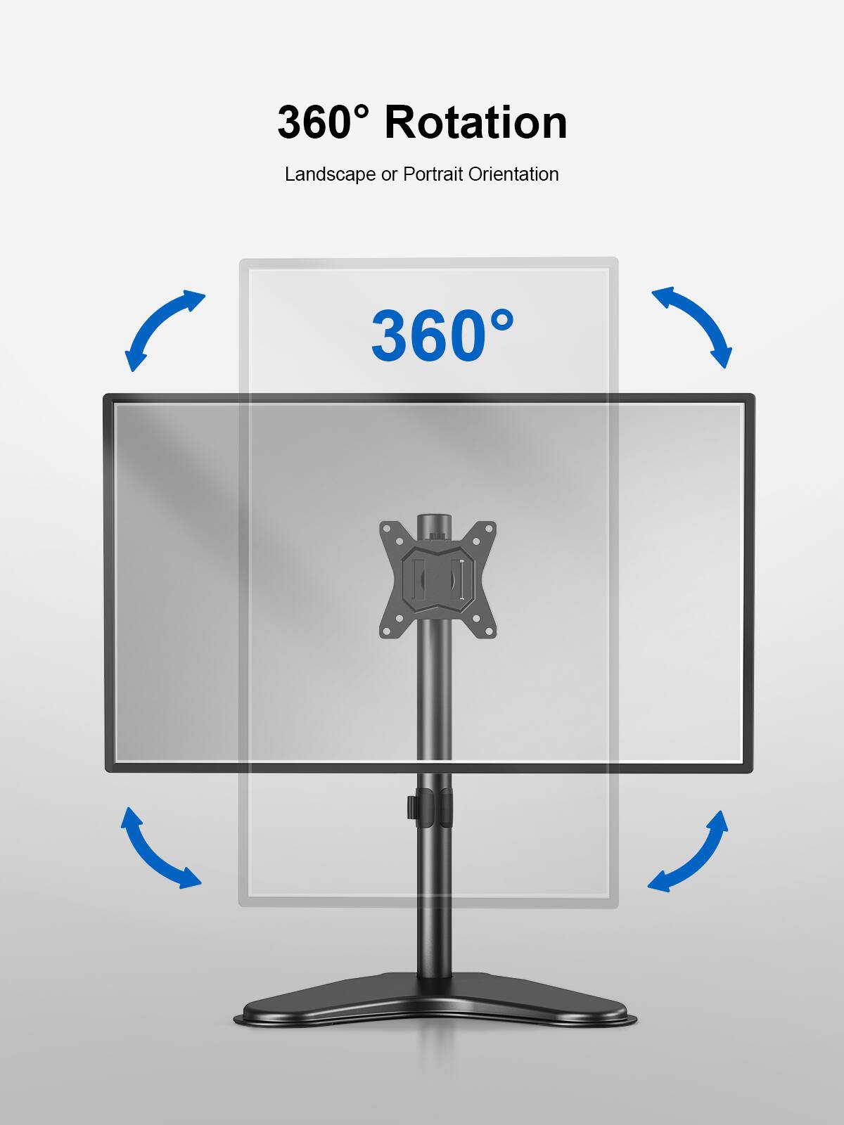 360 Rotation, Landscape or Portrait Orientation, 360