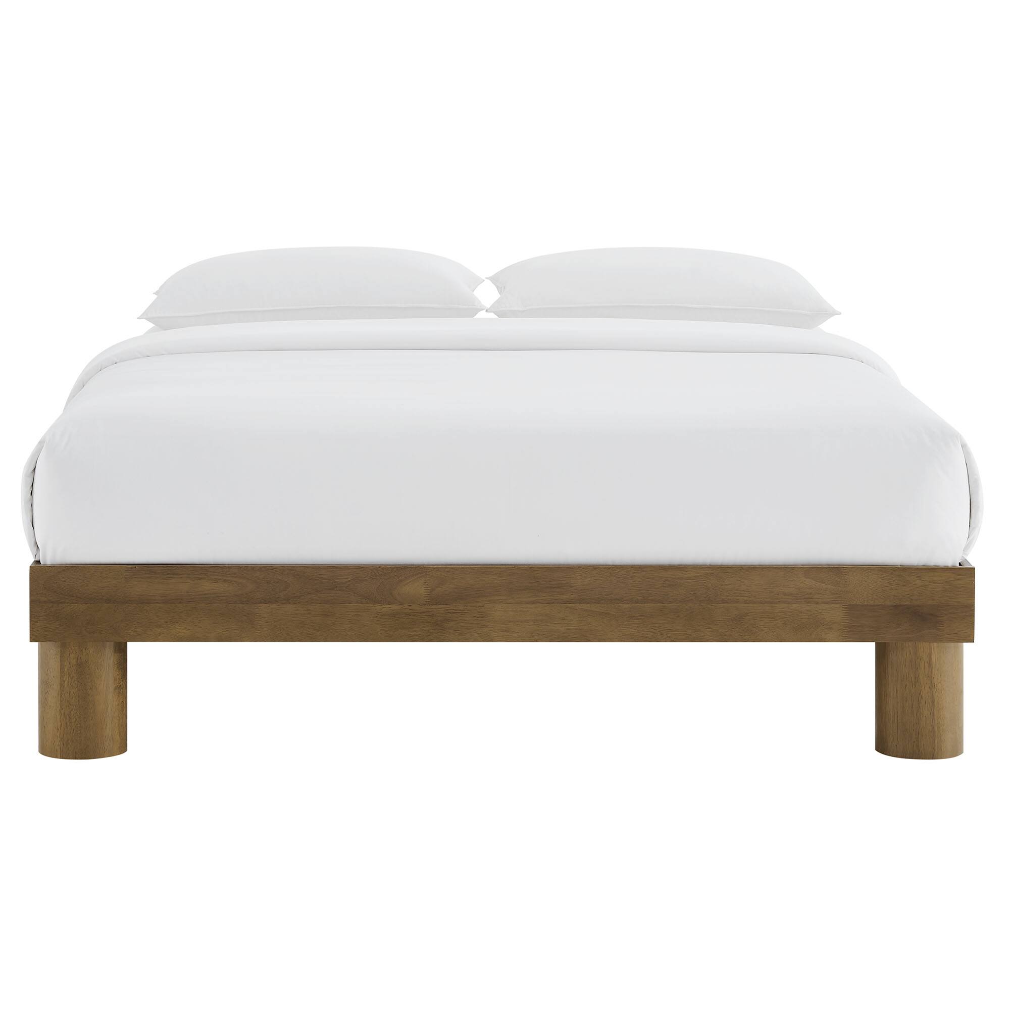 Alt View 2. Modway - Alva King Wood Canopy Platform Bed - Brown.
