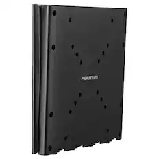 Front. Mount-It! - Fixed Monitor Wall Mount for 23–43" Screens, 88 lb Capacity, Low-Profile Design - Black.