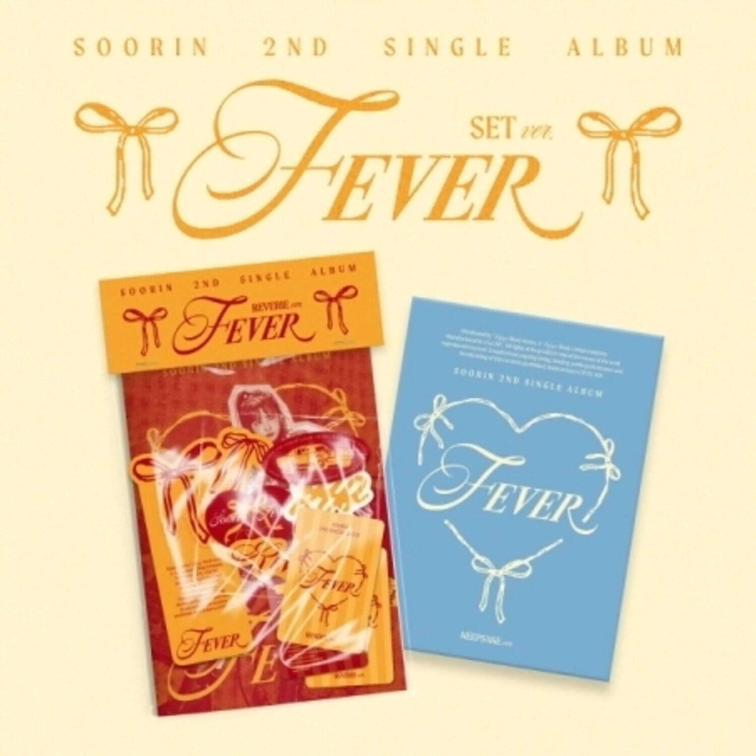 SOORIN 2ND SINGLE ALBUM  
SET 2  
FEVER  

SOORIN 2ND SINGLE ALBUM  
REVERSE FEVER  

SOORIN 2ND SINGLE ALBUM  
FEVER