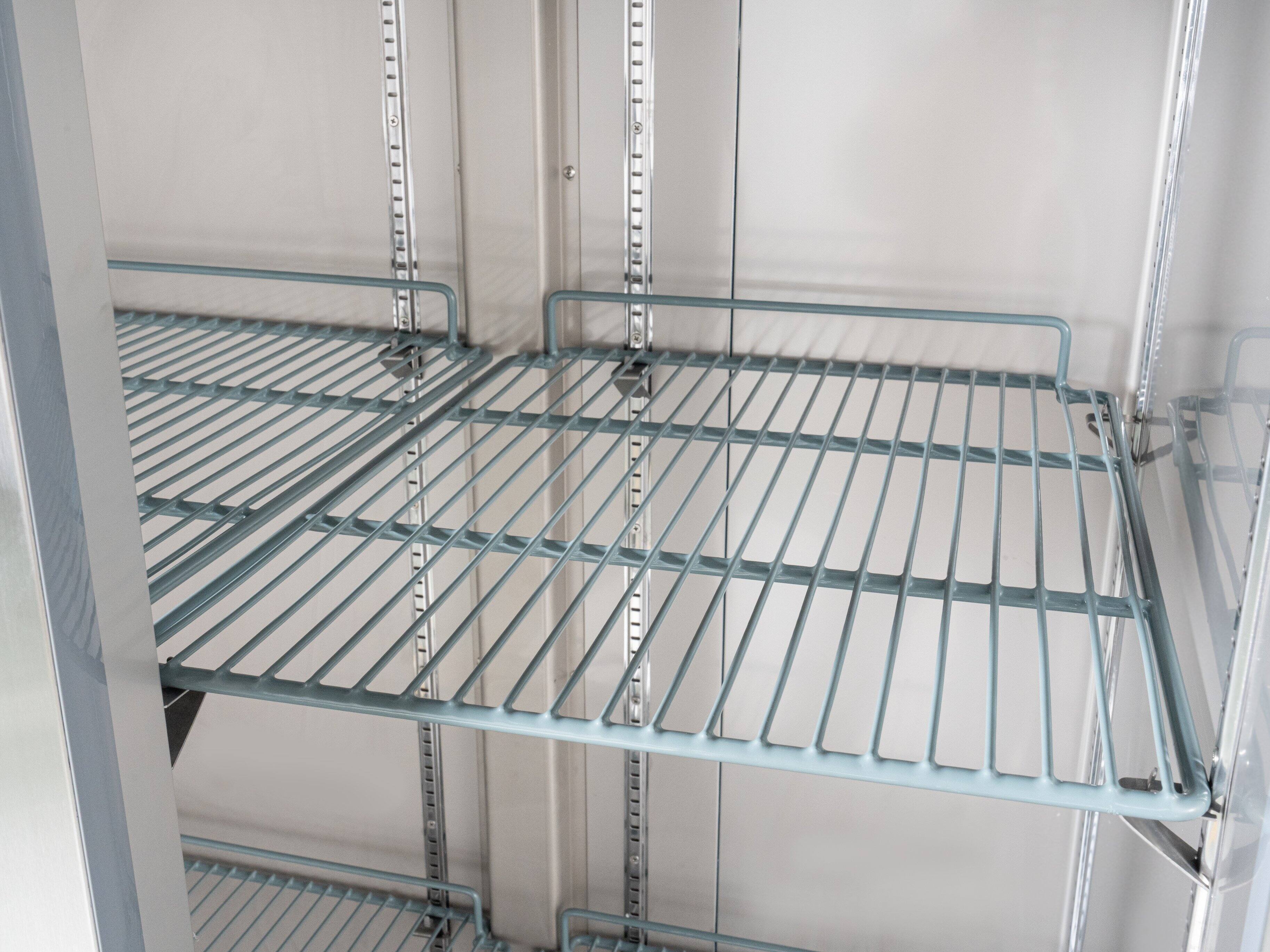 Alt View 7. Koolmore - 39 in. Commercial Stainless Steel 2-Door Reach-In Freezer, 30 cu. ft. RIF-2D-SS35C - Stainless steel.