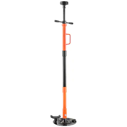 Front. VEVOR - Underhoist Support Stand, 1 Ton (2204 lbs) Capacity Under Hoist Jack Stand with Handle, Adjustable Height - Orange, Black.