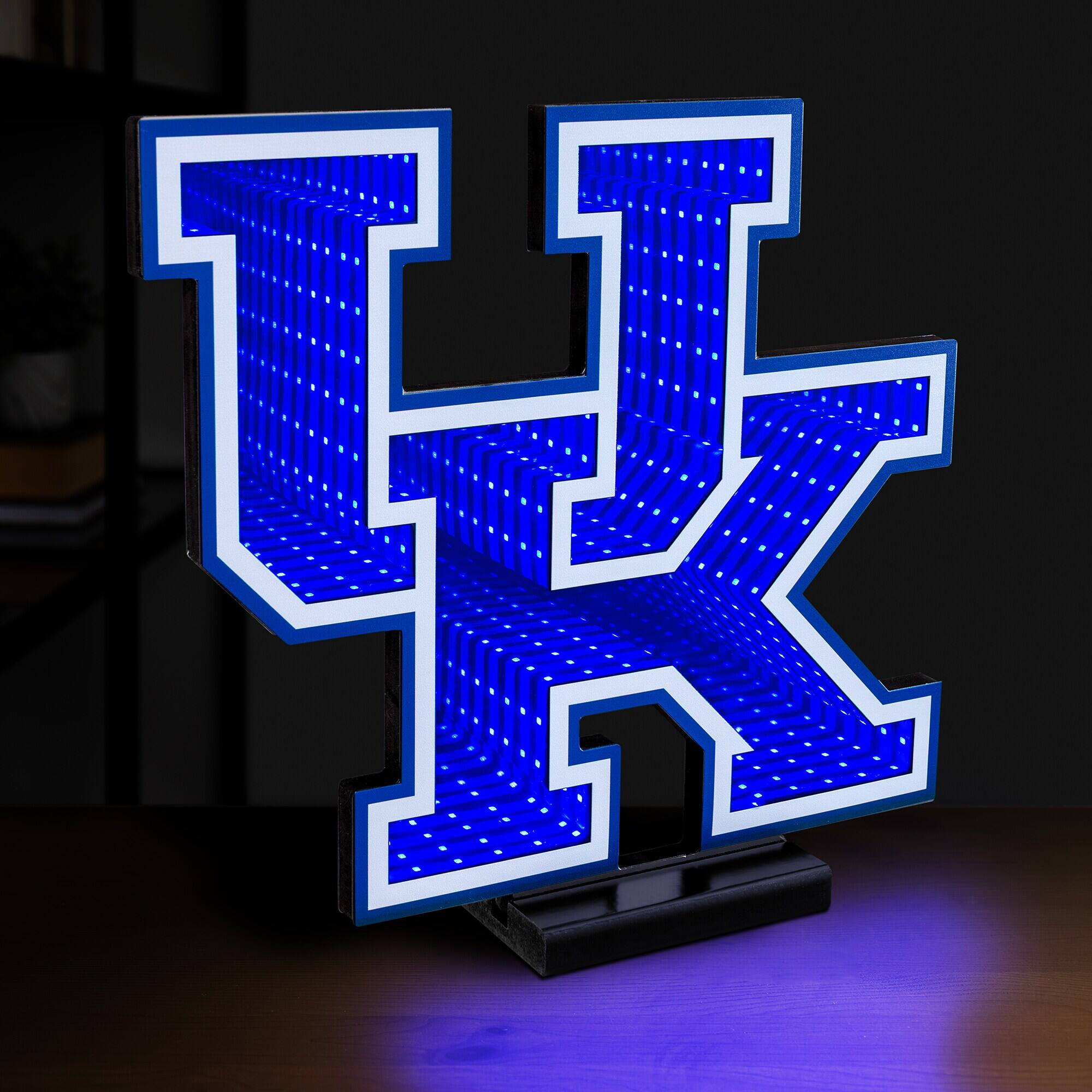 Alt View 2. Sporticulture - Kentucky Wildcats LED Infinity Logo Light - Blue.