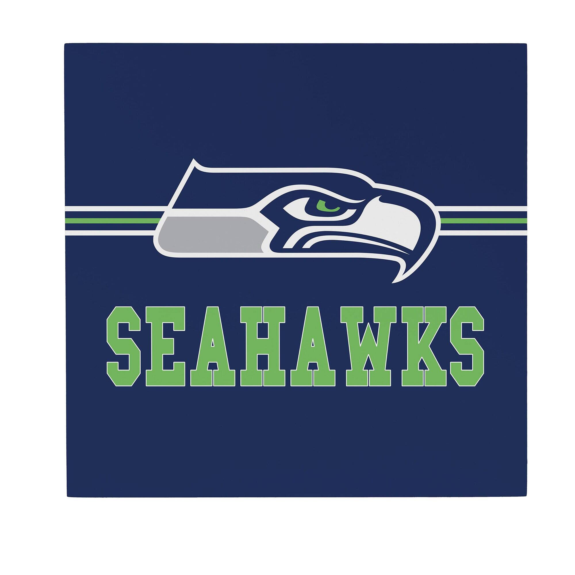Seattle Seahawks 12" x 12" Wood Wall Sign