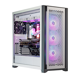 Alt View 9. Velztorm - Velztorm White Aciex Gaming Desktop (i9-14900K, 32GB, 2TB SSD, RTX 5070 Ti, Win 11 Home ) - White.
