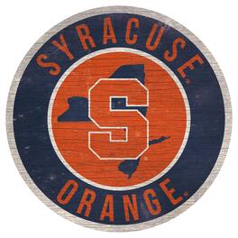 Fan Creations - Syracuse Orange 12'' x 12'' State Circle Sign - Multicolor