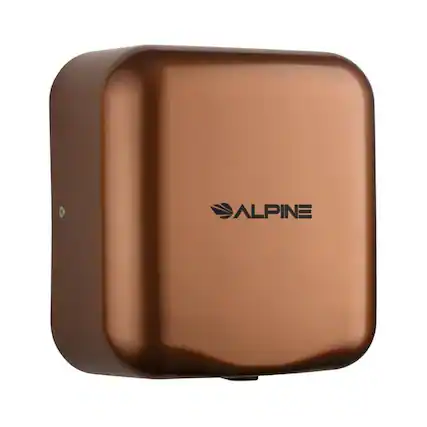Front. Alpine Industries - Hemlock Commercial Automatic High-Speed 120V Electric Hand Dryer - Copper.